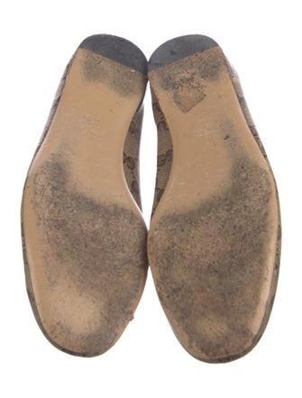 Gucci GG Plus Bow Accents Ballet Flats