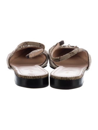 Gucci GG Canvas Canvas Slingback Flats