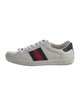 Gucci Web Accent Leather Sneakers