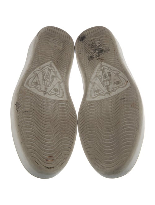 Gucci Web Accent Leather Sneakers