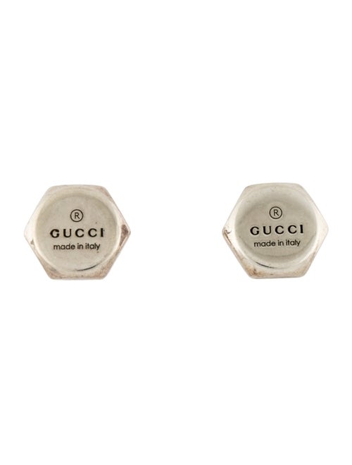 Gucci Hexagon Trademark Stud Earrings