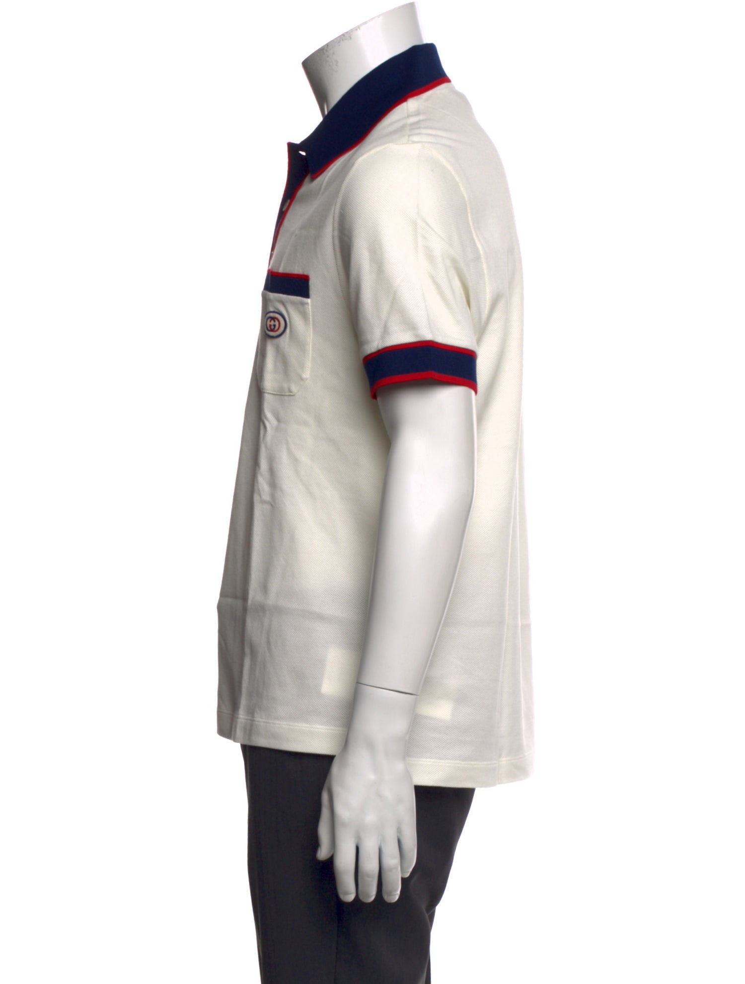 Gucci GG Logo Crew Neck Polo Shirt