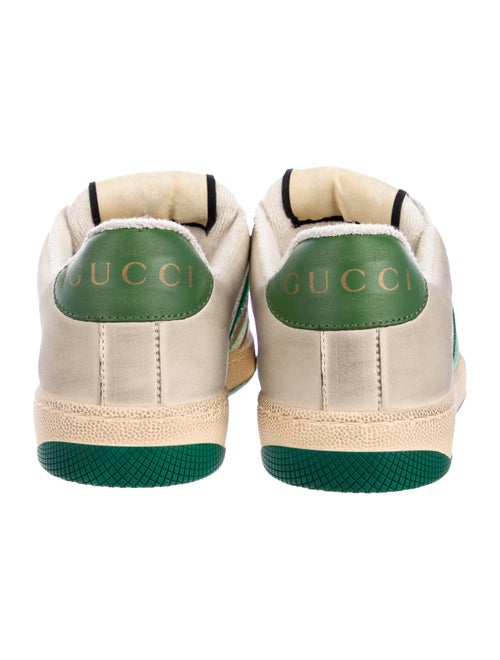 Gucci Web Accent Leather Sneakers