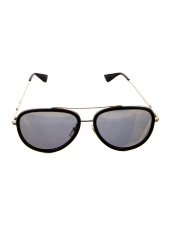 Gucci Interlocking G Logo Aviator Sunglasses