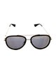 Gucci Interlocking G Logo Aviator Sunglasses