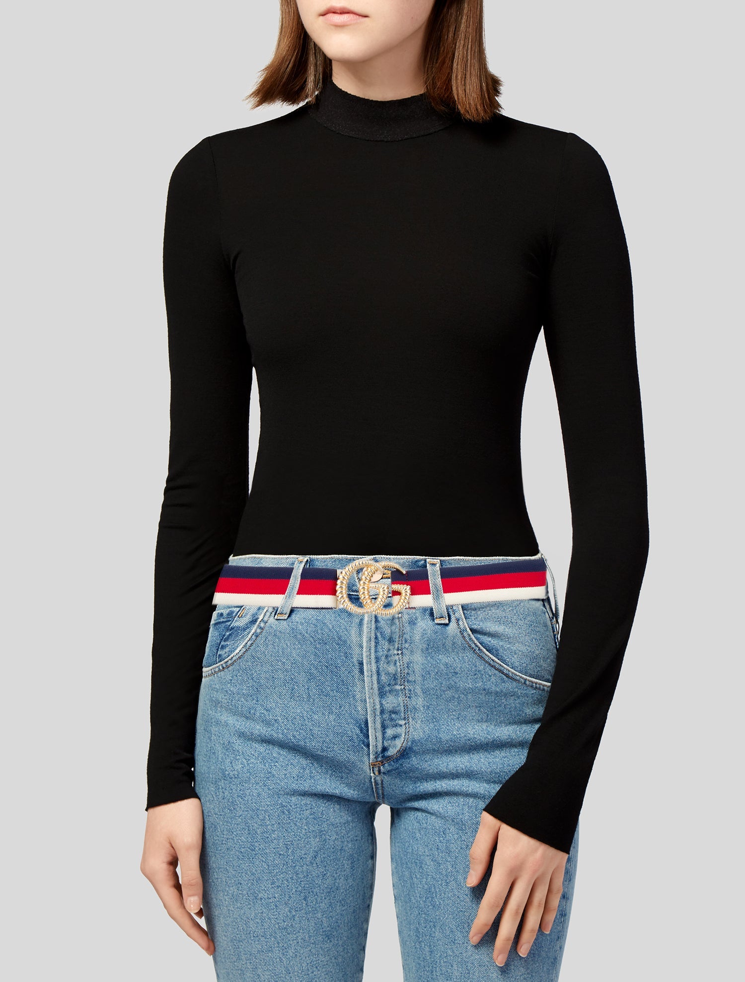 Gucci Web Accent Waist Belt