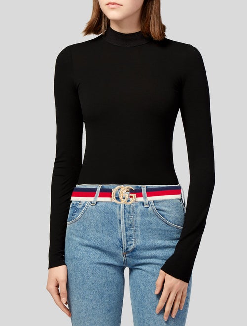 Gucci Web Accent Waist Belt