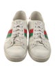 Gucci Web Accent Leather Sneakers