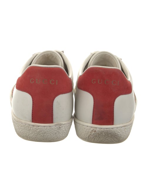 Gucci Web Accent Leather Sneakers