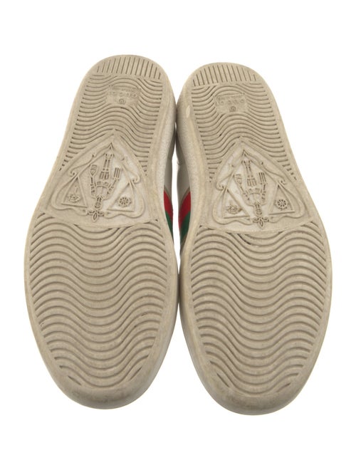 Gucci Web Accent Leather Sneakers
