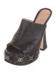 Gucci GG Logo Leather Mules
