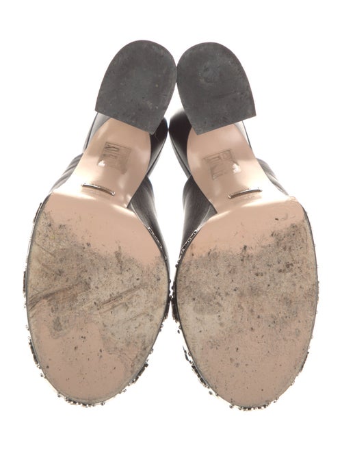 Gucci GG Logo Leather Mules