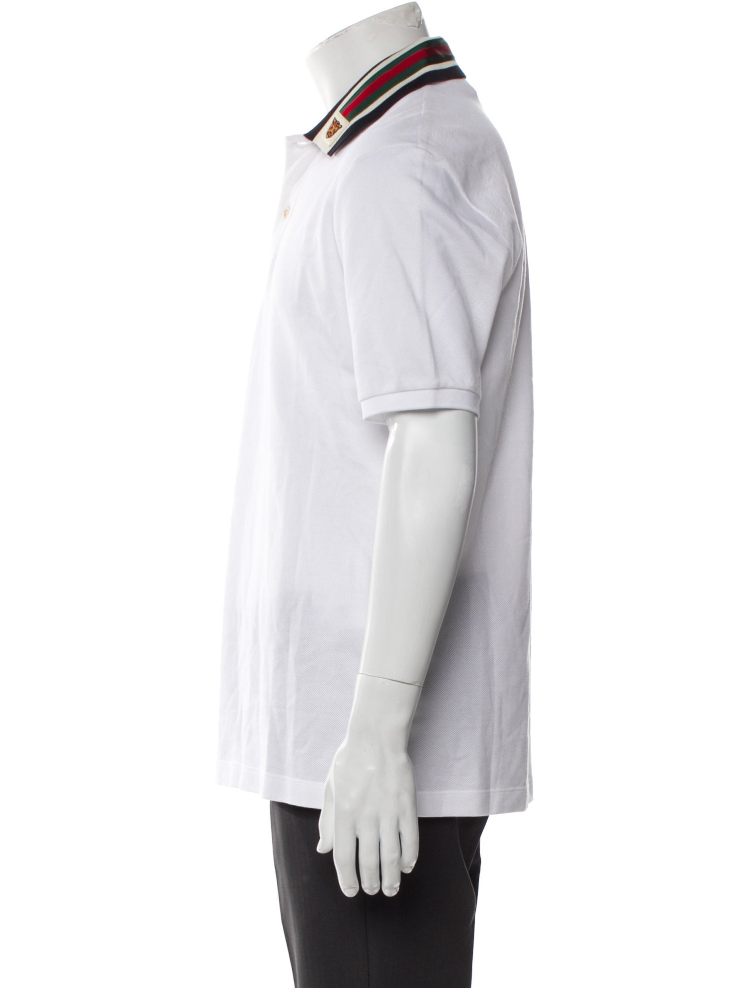 Gucci Web Accent Graphic Print Polo Shirt w/ Tags