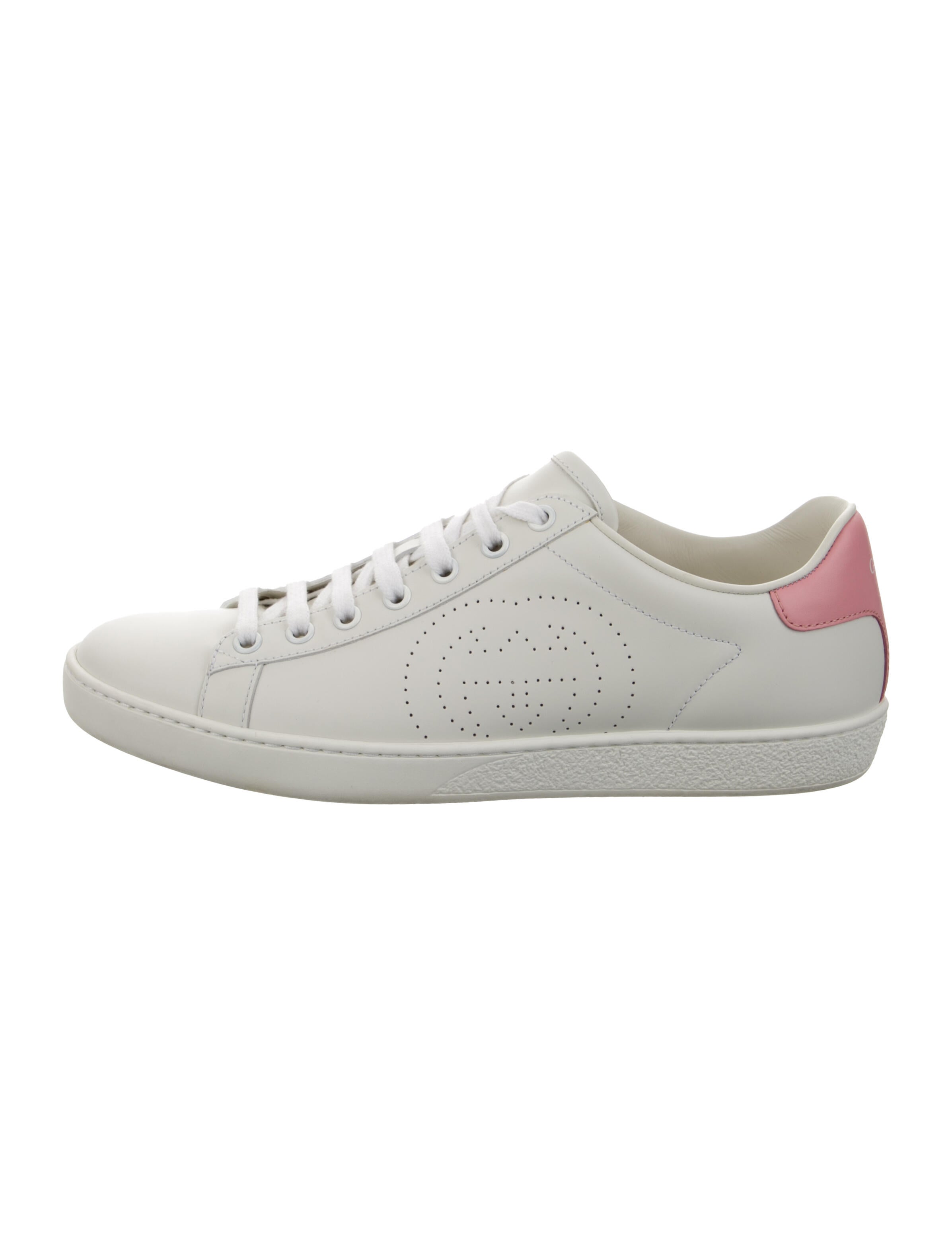 Gucci Interlocking G Logo Leather Sneakers