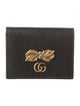 Gucci GG Marmont Butterfly Card Case Double G Logo Wallet