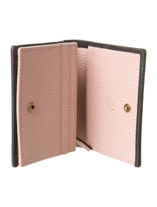 Gucci GG Marmont Butterfly Card Case Double G Logo Wallet