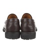 Gucci Web Accent Leather Loafers
