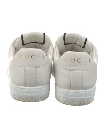 Gucci Web Accent Leather Sneakers