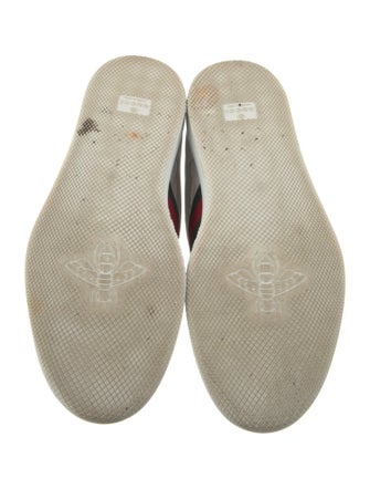 Gucci Web Accent Leather Sneakers