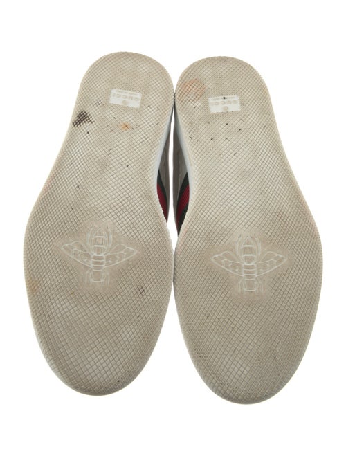 Gucci Web Accent Leather Sneakers