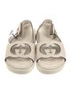 Gucci Interlocking G Logo Leather Slingback Sandals