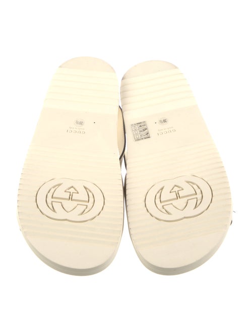 Gucci Interlocking G Logo Leather Slingback Sandals