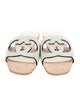 Gucci Interlocking G Logo Leather Slides