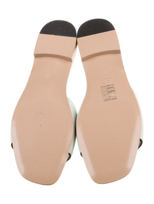 Gucci Interlocking G Logo Leather Slides