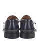 Gucci Leather Scalloped Accent Dress Loafers
