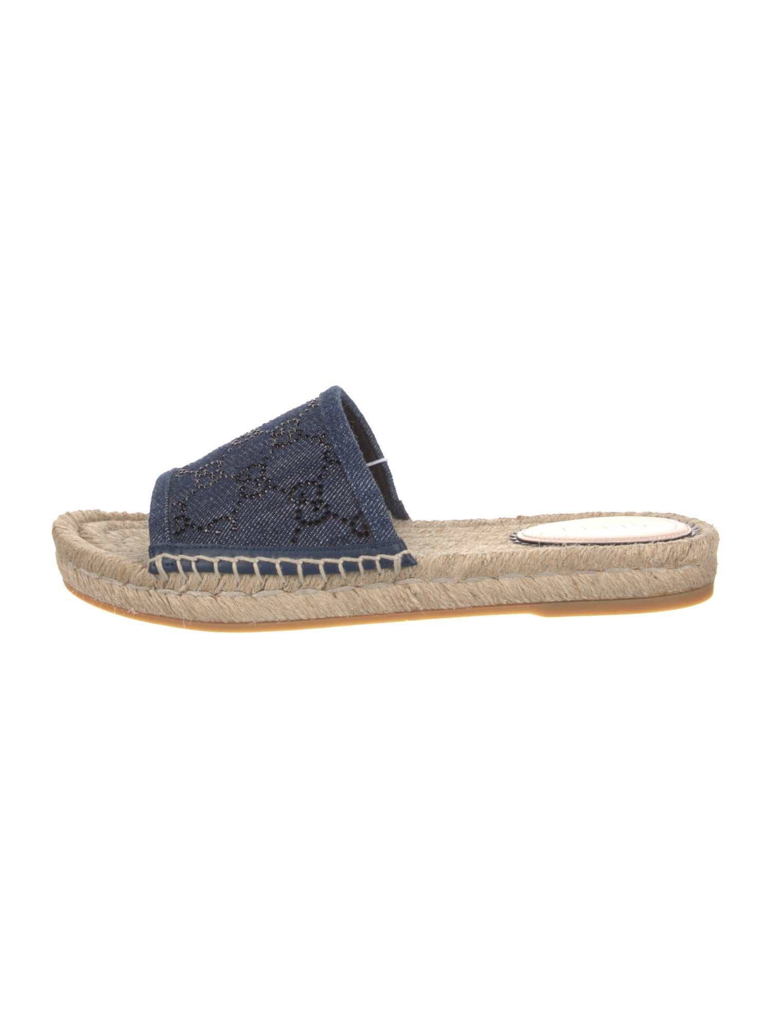 Gucci GG Crystal Denim Espadrilles