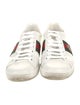 Gucci Web Accent Leather Sneakers