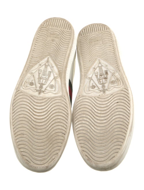 Gucci Web Accent Leather Sneakers
