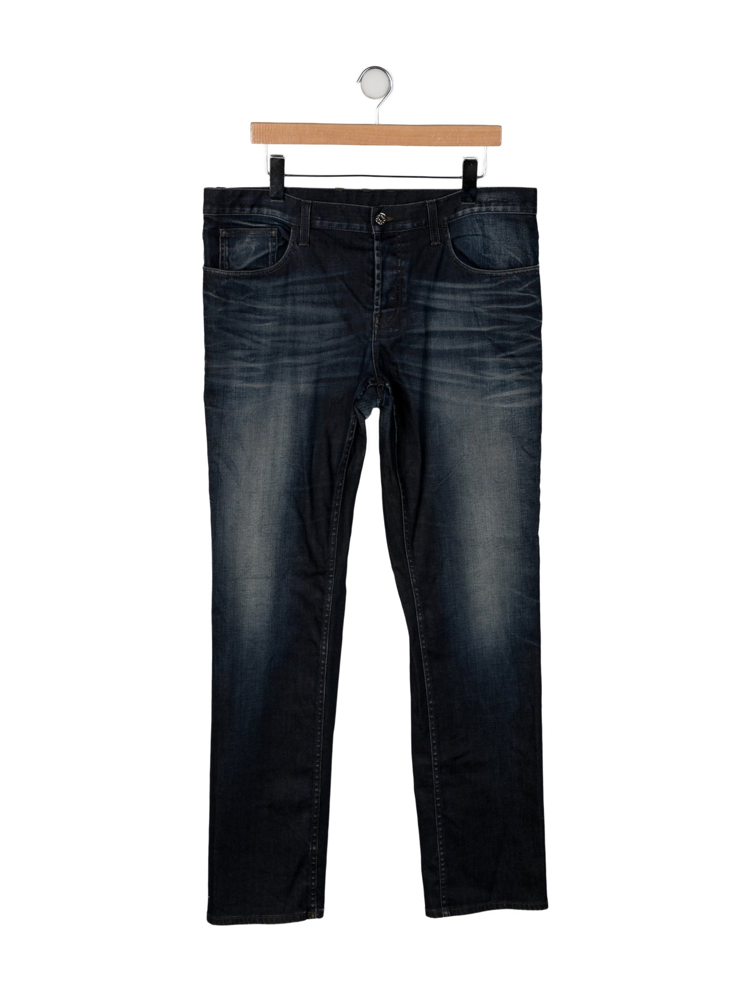 Gucci Mid-Rise Straight Leg Jeans