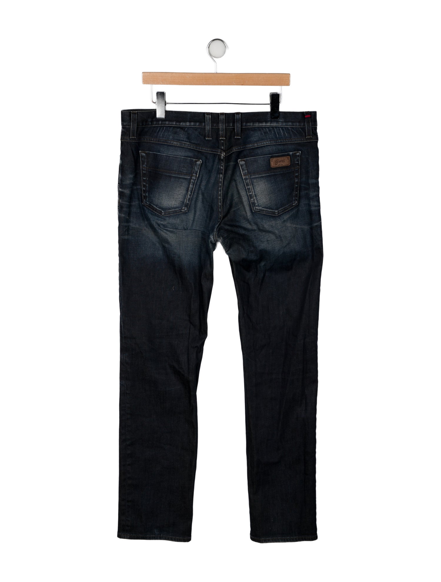 Gucci Mid-Rise Straight Leg Jeans