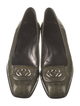 Gucci Interlocking G Logo Patent Leather Flats