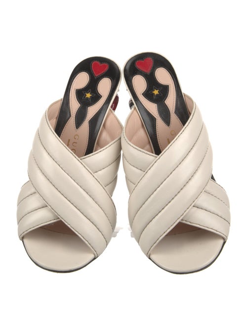 Gucci Kingsnake Leather Slides