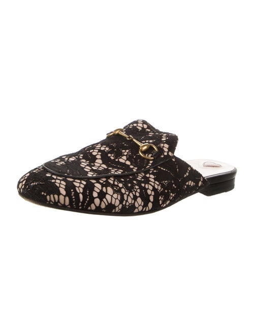 Gucci Mesh Lace Pattern Mules