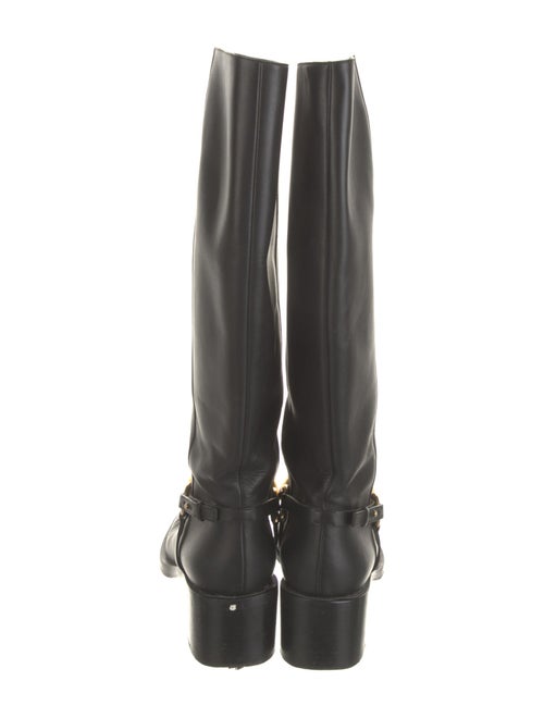 Gucci Horsebit Accent Leather Riding Boots