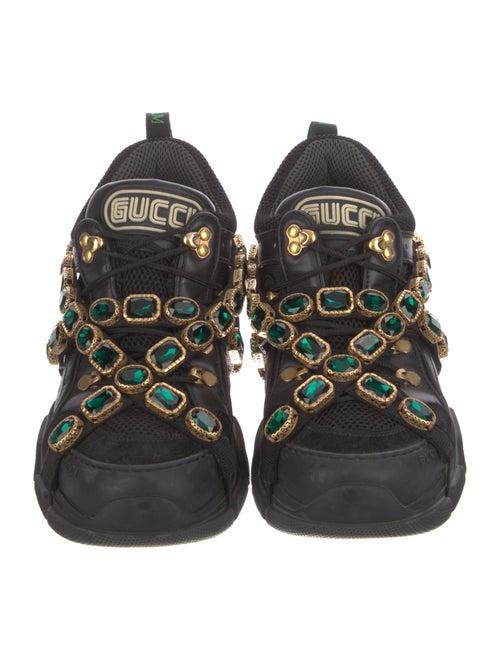 Gucci Leather Printed Chunky Sneakers