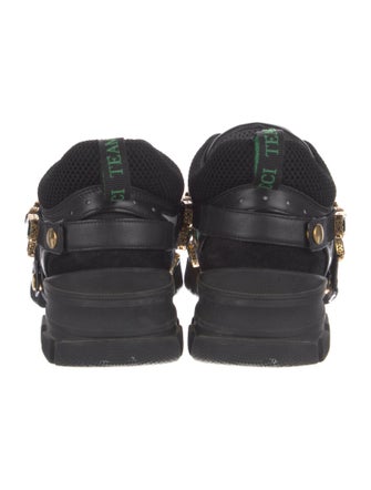 Gucci Leather Printed Chunky Sneakers