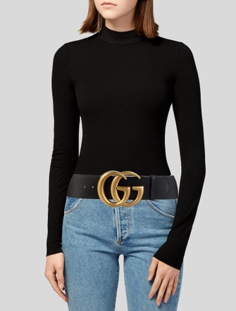 Gucci Double G Logo Wide Belt