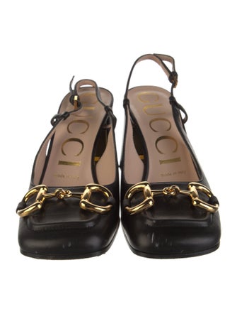 Gucci Leather Slingback Pumps