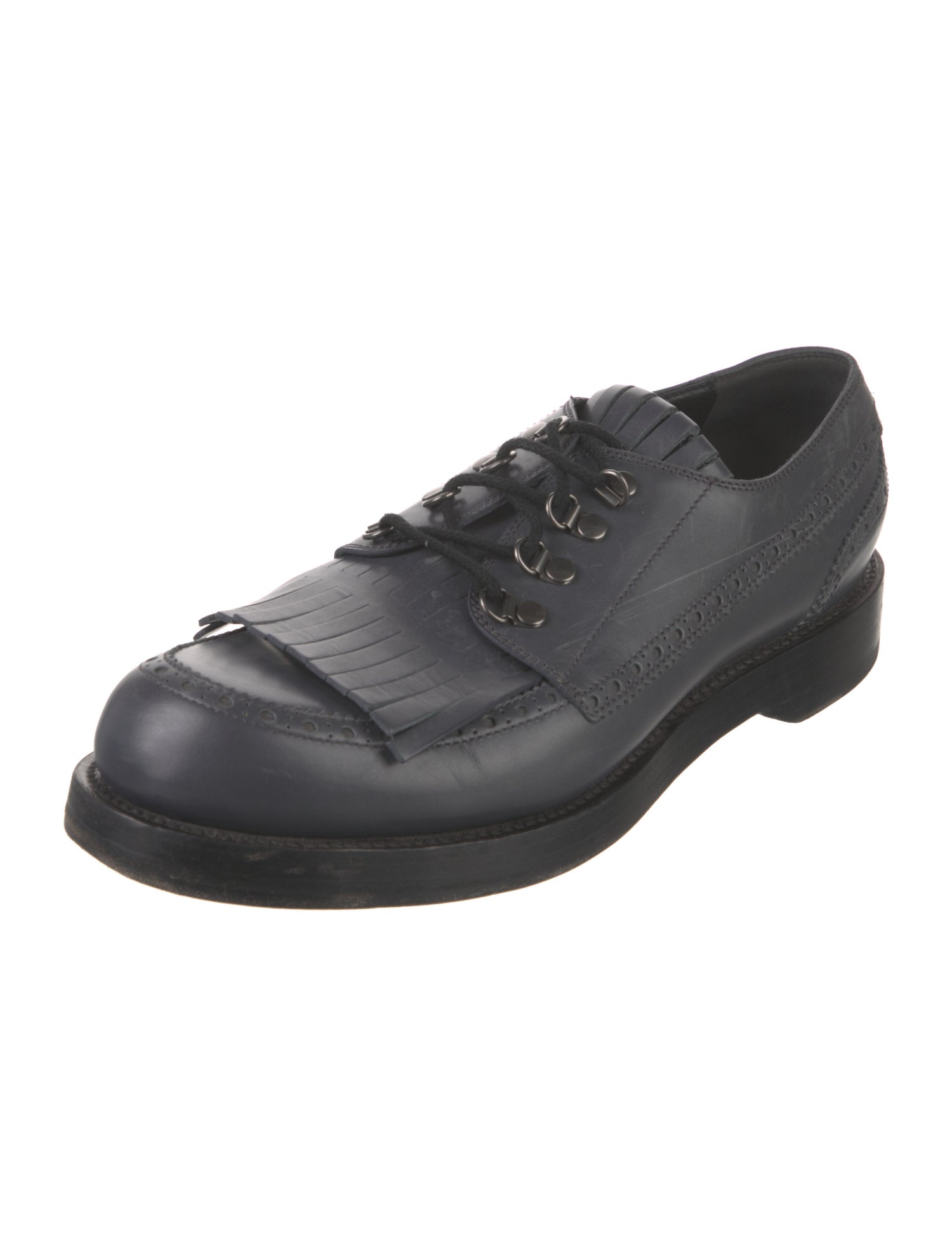 Gucci Leather Eyelet Trim Brogues