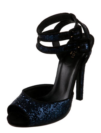 Gucci Glitter Glitter Accents Sandals