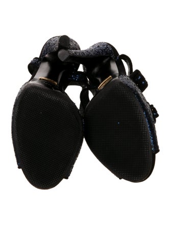 Gucci Glitter Glitter Accents Sandals