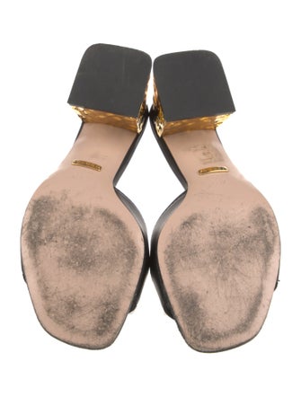 Gucci Interlocking G Logo Leather Slides