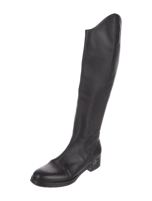 Gucci Horsebit Accent Leather Riding Boots