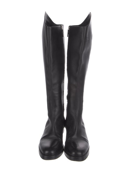 Gucci Horsebit Accent Leather Riding Boots