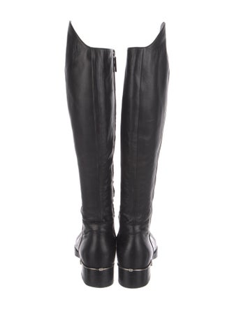 Gucci Horsebit Accent Leather Riding Boots