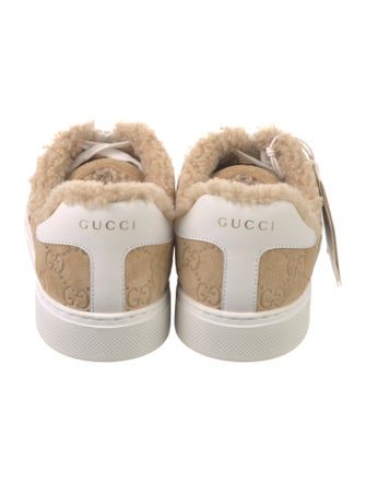 Gucci Web Accent Suede Sneakers
